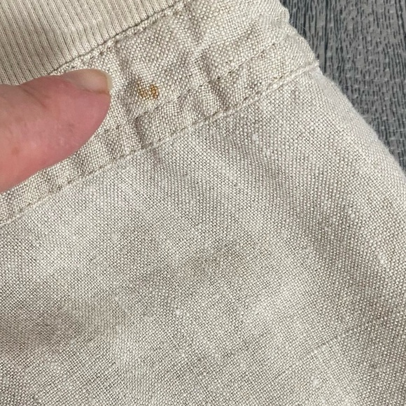 Chico’s Linen Straight Leg Lagenlook Pants - Picture 2 of 12